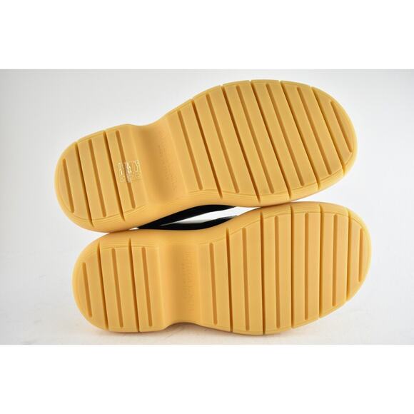 Bottega Veneta Swell Black Leather Rubber Lug Sole Lace Up Tie Ankle Boots 38 - Picture 12 of 12